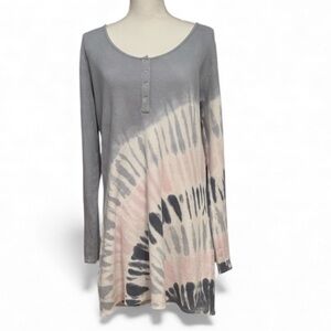 Victoria's Secret Gray, Pink and Black Tie-Dye Tunic/Dress